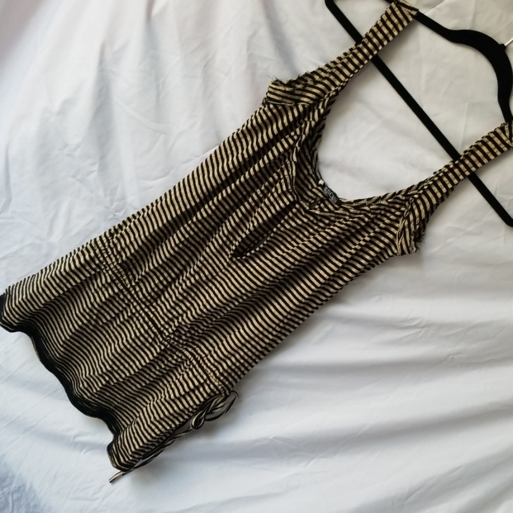 Black and gold top